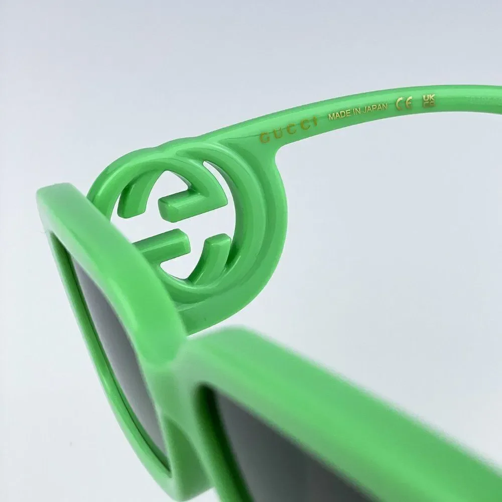 SALE! NEW Gucci GG1325S 004 Green Gradient Rectangle Unisex Sunglasses